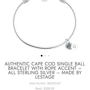 LeStage Sterling Silver Cape Cod Bracelet